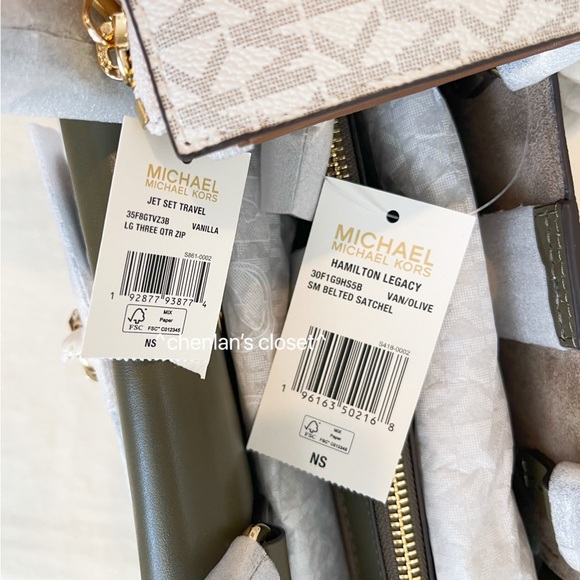 🔥Stunning! Michael Kors Hamilton Belt Small Logo Set - Picture 12 of 14